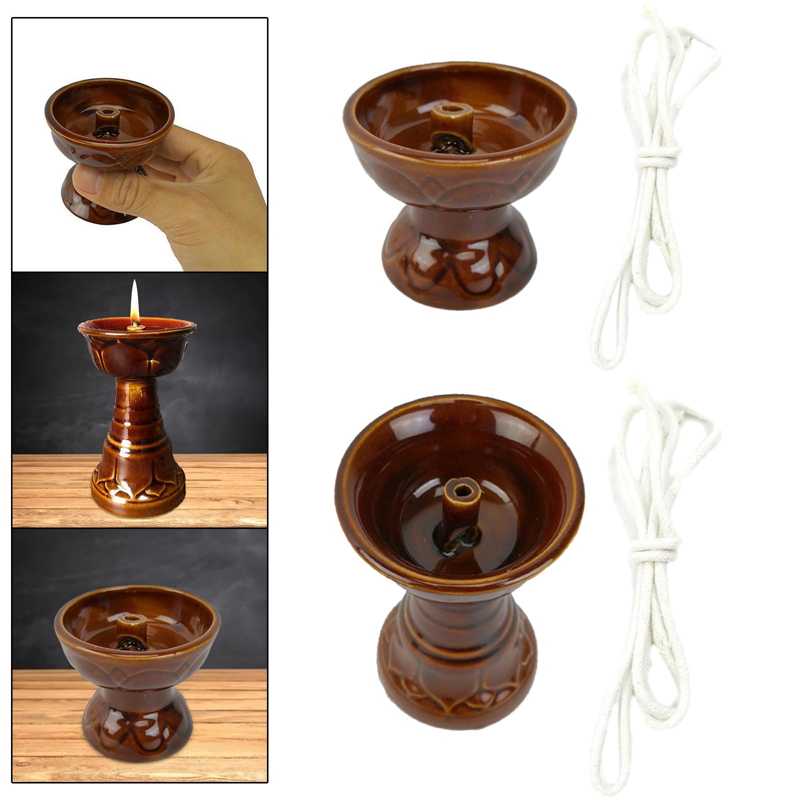 Candle Oil Supplies - Portavelas de mantequilla, recipiente para velas