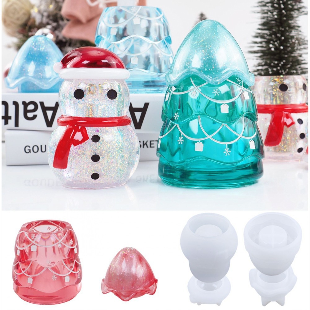 Candle Supplies Jars - Tarro de almacenamiento navideño, Molde de