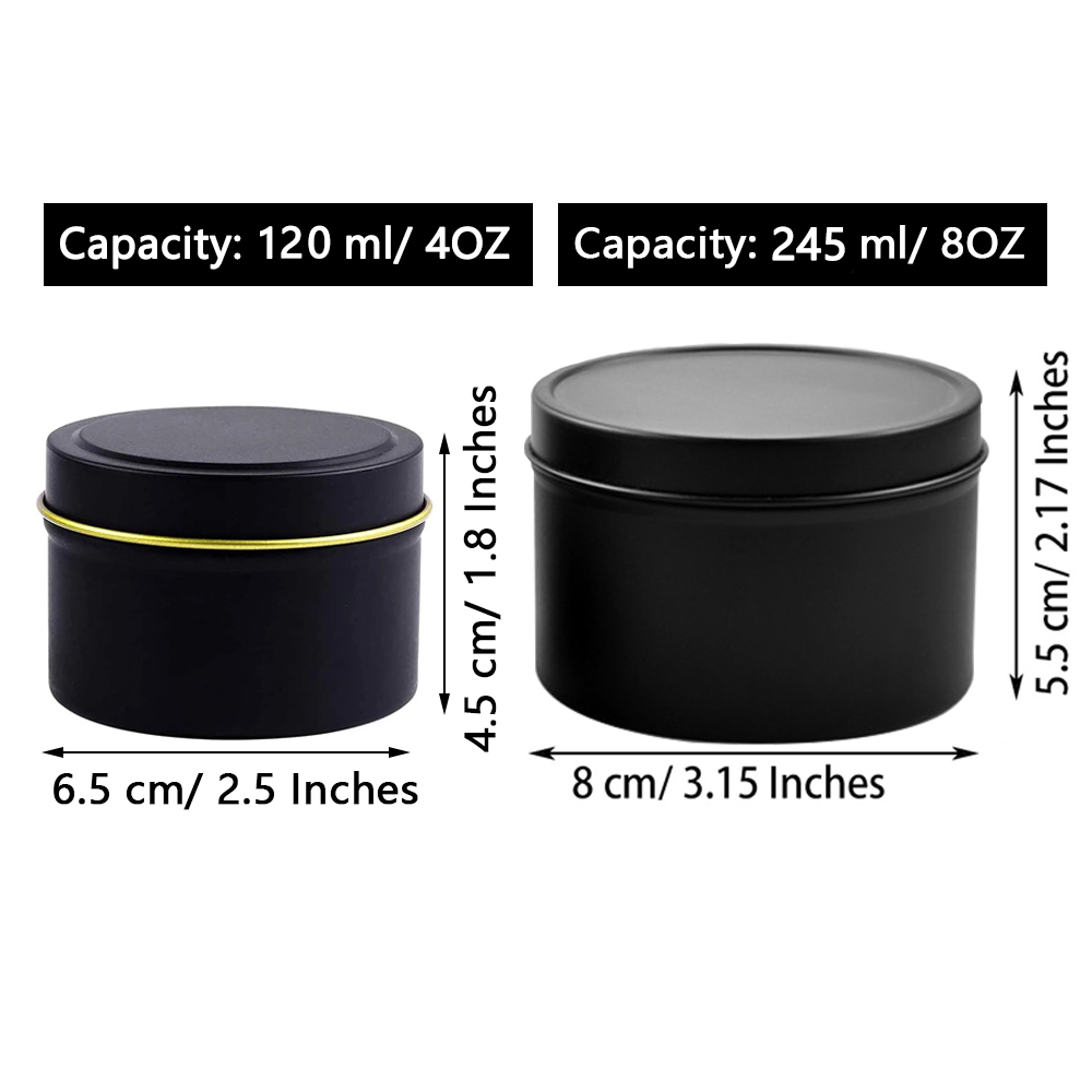 Latas de vela de 4oz/8oz con t - Candle Supplies Jars reseña y precio